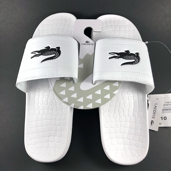 lacoste fraisier slides black